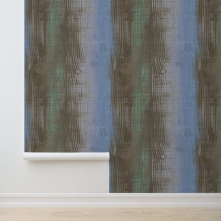 Gezeichnete Aquarellfarbe Ozean- und Erdfarbenstru Tapete