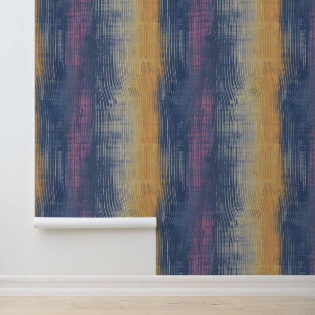 Gezeichnete Aquarellfarbe Ozean- und Erdfarbenstru Tapete (Anwendung)