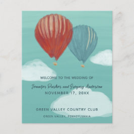 Gezeichnete Heissluftballons