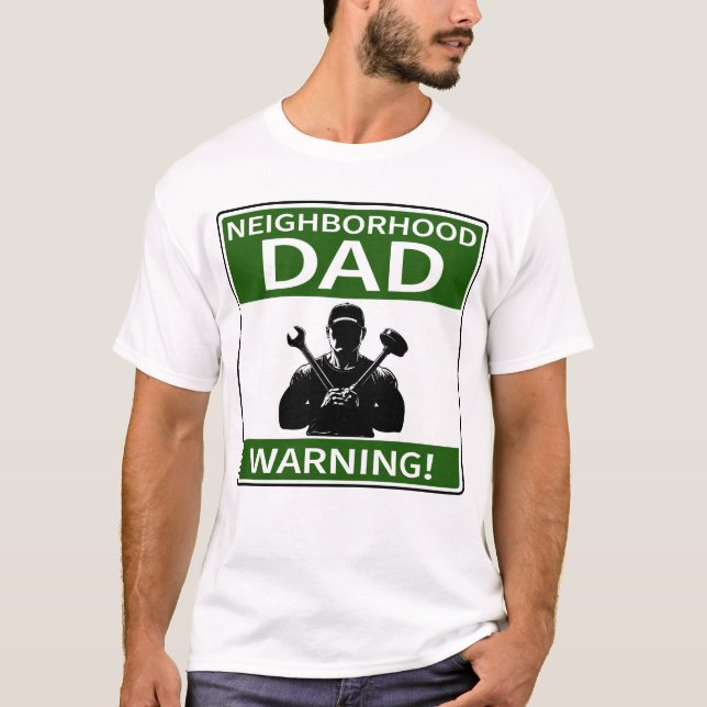 Gezeichnete Nachbarschaft Vater T-Shirt (Vorderseite)