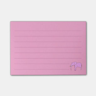 Gezeichnete weiße Tupfen-rosa Post-it Klebezettel