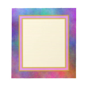 Gezeichneter Garten-Sonnenlicht-kleiner Notizblock