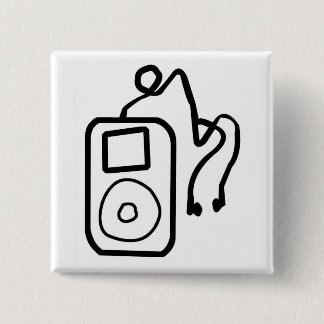Gezeichneter iPod-Knopf Button