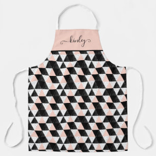 Gezeichnetes Dreieck Geometrisches Muster Schürze