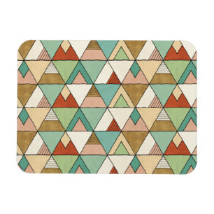 Gezeichnetes Stammes- Muster SüdwestenGeo Magnet