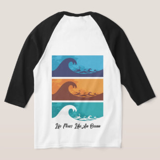Gezeiten des Lebens: Fließ mit dem Strom, reite au T-Shirt