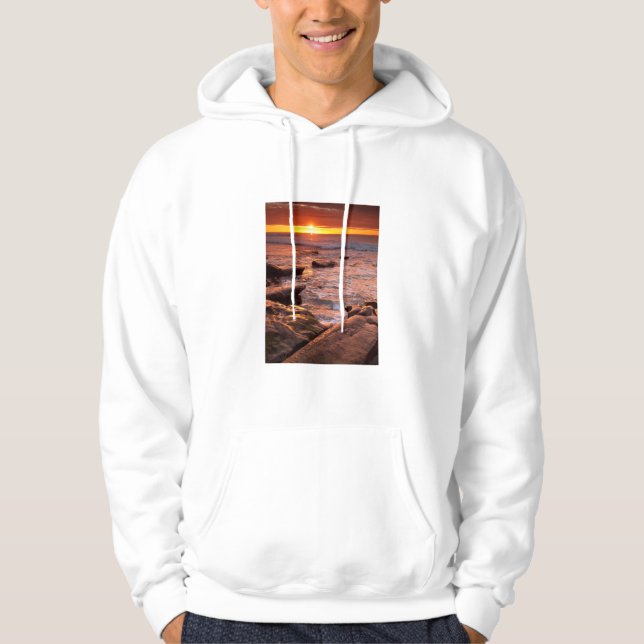 Gezeitenbecken bei Sonnenuntergang, Kalifornien Hoodie (Vorderseite)