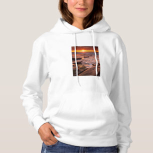 Gezeitenbecken bei Sonnenuntergang, Kalifornien Hoodie