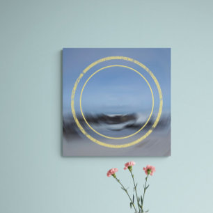 Gezeitenfluss Abstrakt Seascape Poster