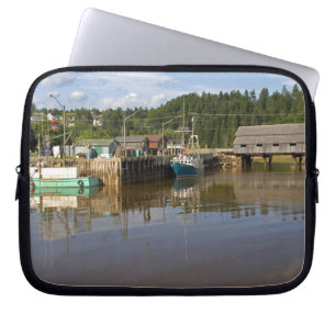 Gezeitenmitte in der Bay of Fundy bei St. Martins, Laptopschutzhülle