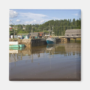 Gezeitenmitte in der Bay of Fundy bei St. Martins, Magnet