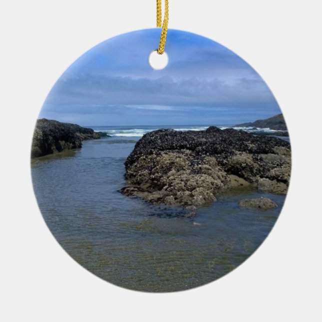 Gezeitenpools am Bob Creek, OR Keramik Ornament (Vorne)