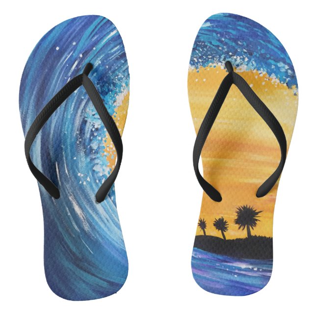Gezeitenwelle Flip Flops (Fußbett)