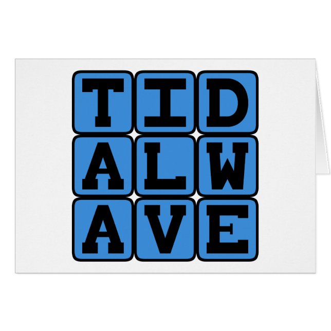 Gezeitenwelle, gewaltsamer Tsunami (Vorderseite (Horizontal))