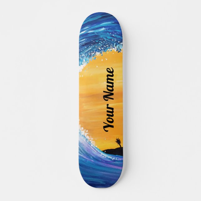 Gezeitenwelle Skateboard (Vorne)