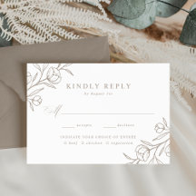 Gezettelte Taupe Auswahl Hochzeit