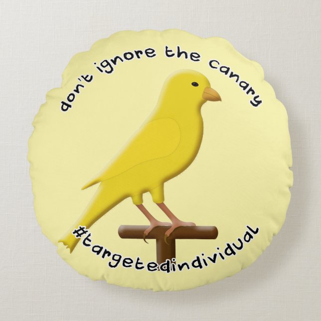 Gezielte individuelle Sensibilisierungskanone Rundes Kissen (Vorderseite)