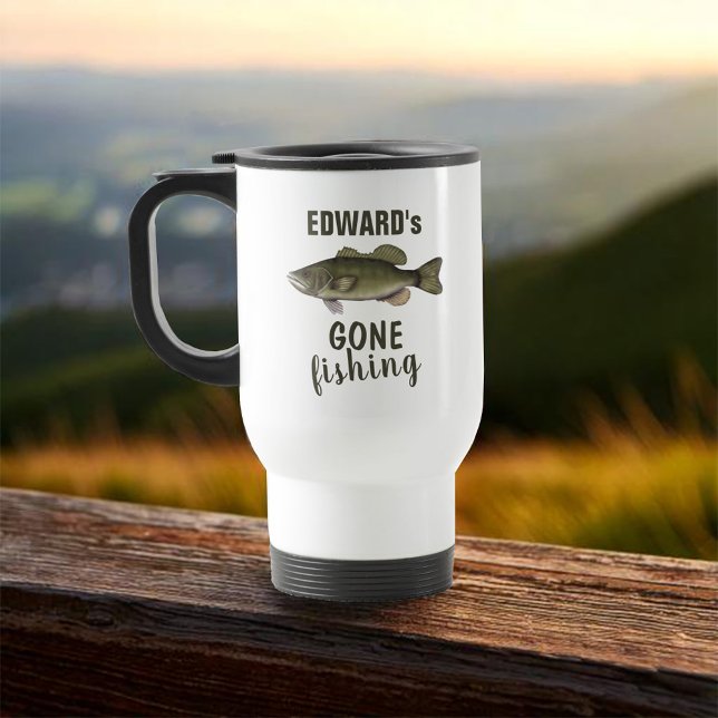 Gezielter Fischfang Reisebecher (Gone fishing custom travel mug)