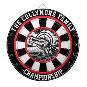 Gezieltes Crocodile Lake Design Dartscheibe