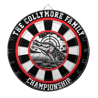 Gezieltes Crocodile Lake Design Dartscheibe