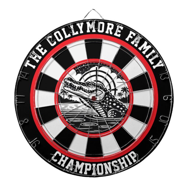 Gezieltes Crocodile Lake Design Dartscheibe (vorne)