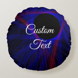 Gezieltes dreieckiges geometrisches Rundkissen Rundes Kissen