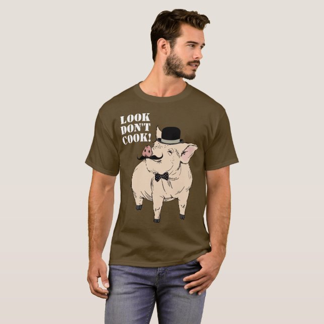 Gezogenes Schweinefleisch T-Shirt (Vorne ganz)