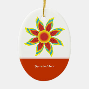 Gezüchtete Sonnenblumen Keramikornament