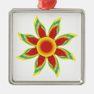 Gezüchtete Sonnenblumen Ornament Aus Metall