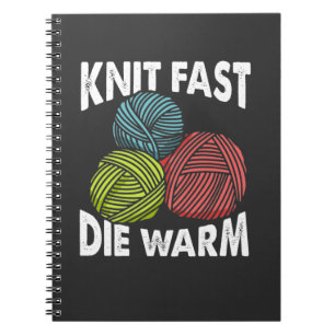 Gezwirngarne Knitterweibchen Knitter Crocheting Sp Notizblock