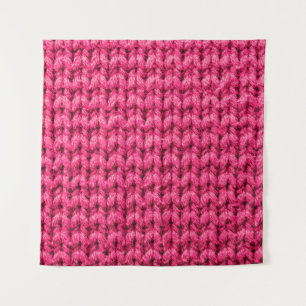 Gezwirnter rosa Hintergrund. Garnstruktur. Vertika Wandteppich