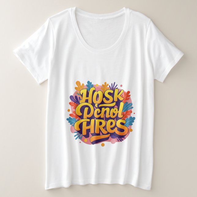 Gezwitscher Große Größe T-Shirt (Design vorne)