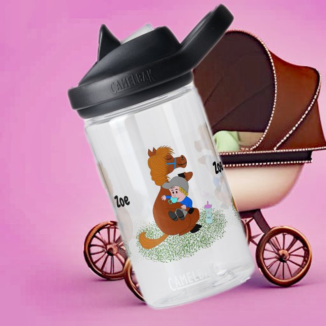 Gezwitscher und niedlicher Pony mit Baby - Sonderk Trinkflasche (Von Creator hochgeladen)
