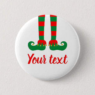 Gezwitscherte Stelzen Weihnachtsfeiertag-Pinienhol Button