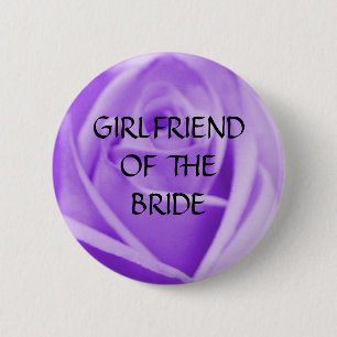 GF der BRAUT - Lavendel-Rosenknopf Button
