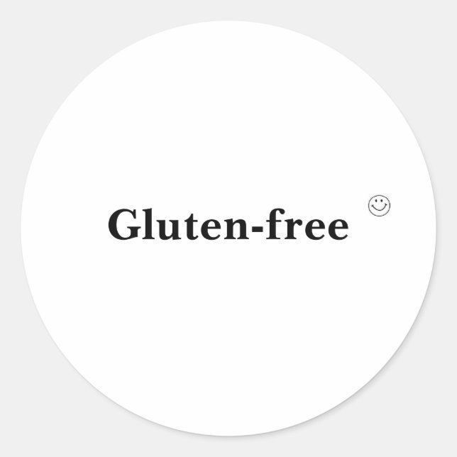 GF-Etikett Runder Aufkleber (Vorderseite)