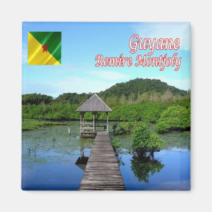 GF-French Guyana Remire Montjoly Forested Landscap Magnet