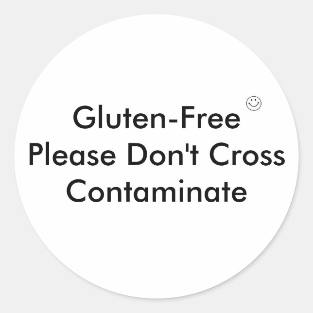 GF-Kreuz kontaminieren Runder Aufkleber (Vorderseite)