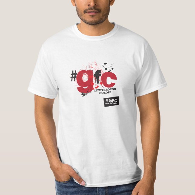 GFC - Leben durch Farbweiß-T - Shirt (Vorderseite)
