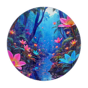 Gflüglerendes Dschungeloasis-Design Schneidebrett