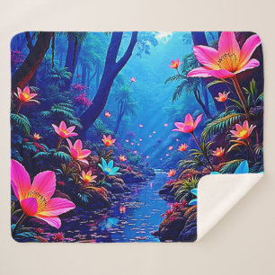 Gflüglerendes Dschungeloasis-Design Sherpadecke