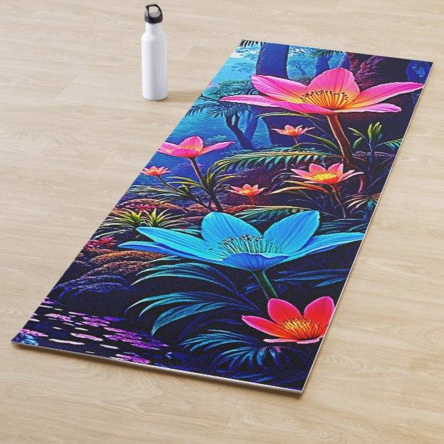 Gflüglerendes Dschungeloasis-Design Yogamatte (Beispiel)
