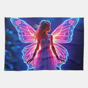 Gflüglernde mystische Schmetterlingskünstlerin Geschirrtuch