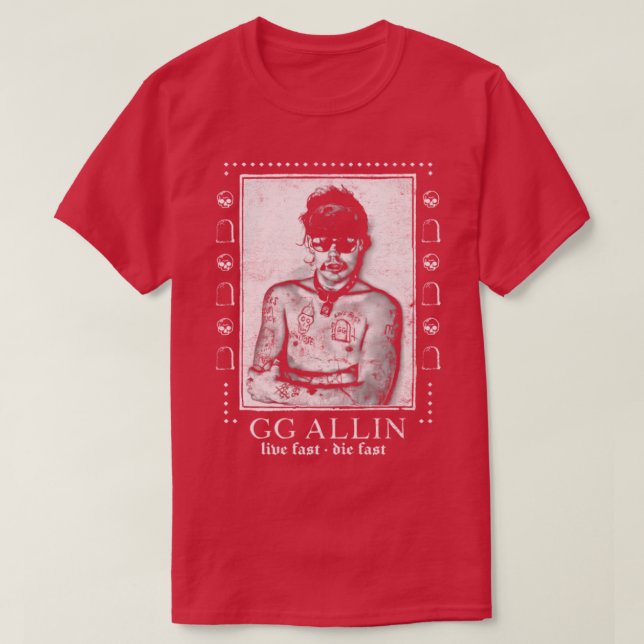 GG Allin Punksthetic Design T-Shirt (Design vorne)