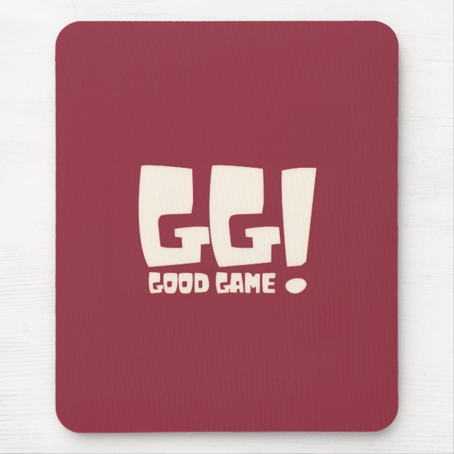 GG Good Game Retro-Spieler Mousepad (Vorne)