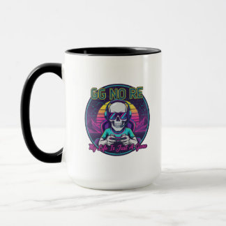 GG No Re Gamer Skull Mug Tasse