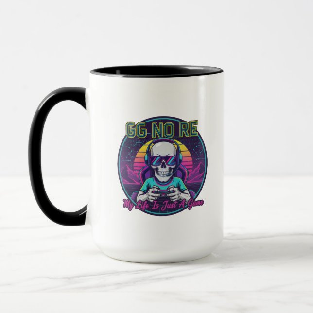 GG No Re Gamer Skull Mug Tasse (Links)