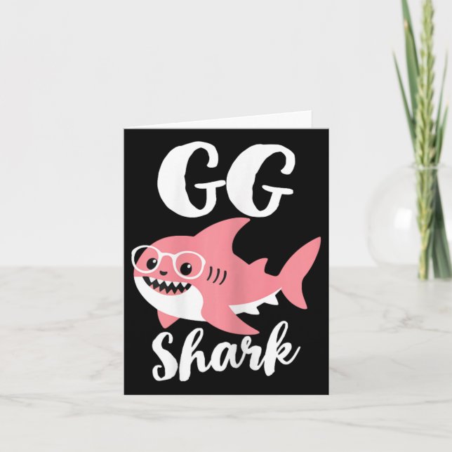Gg Shark Mother's Day Oma Funny Karte (Vorderseite)