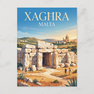 Ġgantija-Tempel Malta Postkarte