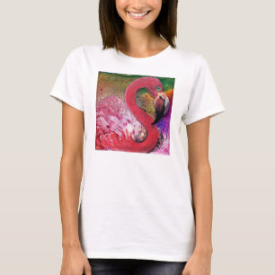 GGs hübsch im rosa Flamingo-Entwurf T-Shirt